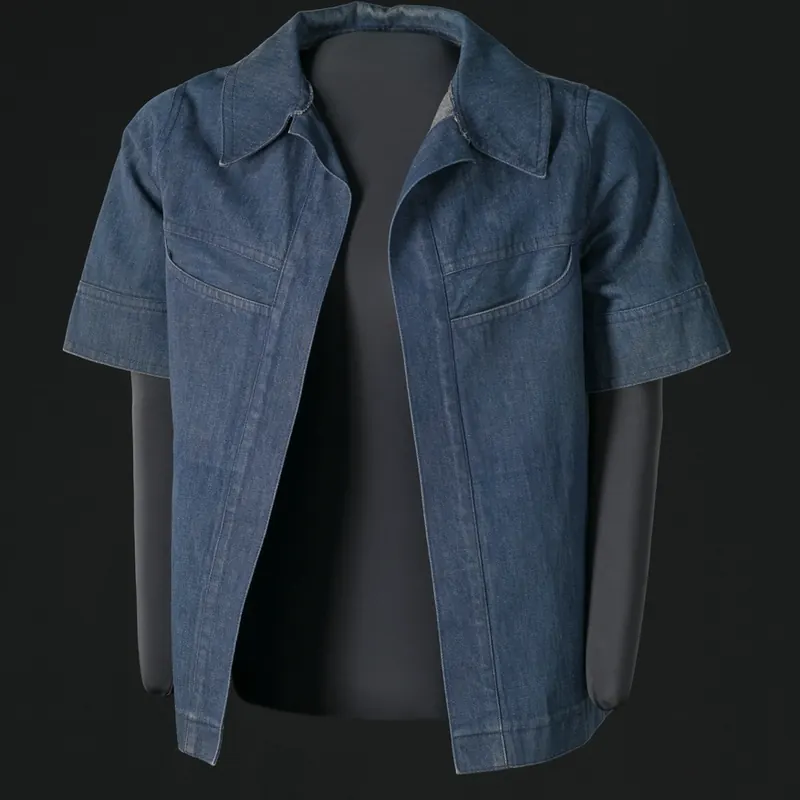 Chamarra de jean azul