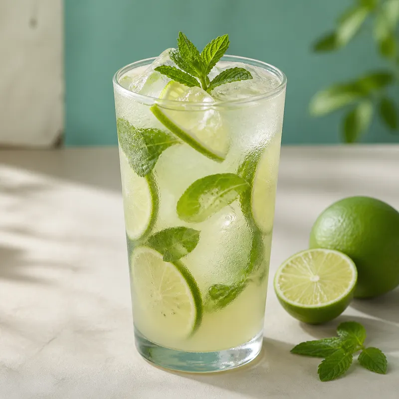 Vaso de limonada fría